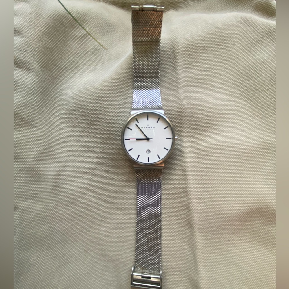 Stainless steel Skagen watch